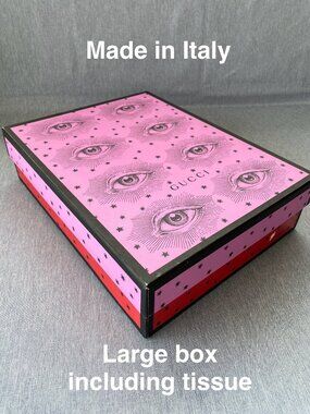 Authentic GUCCI | Rare Large Empty Box with Tissue Gift Decoration Storage